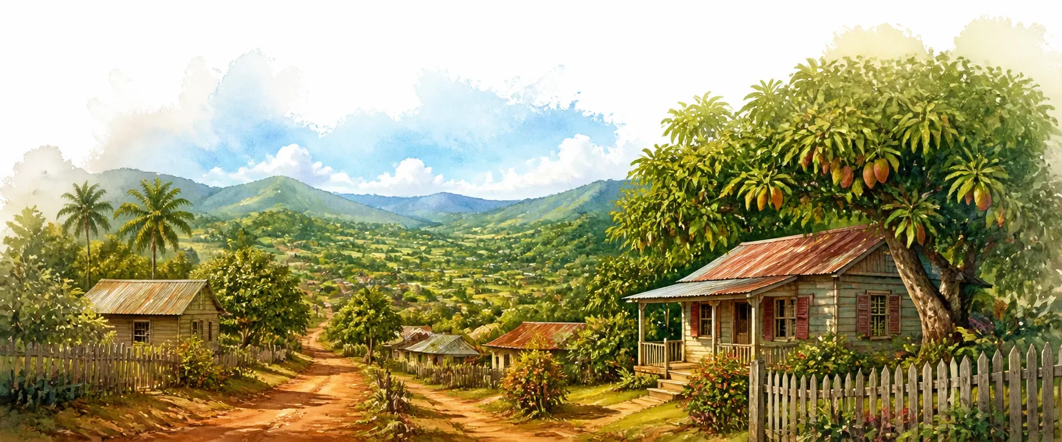 Soft landscape of Jamaica